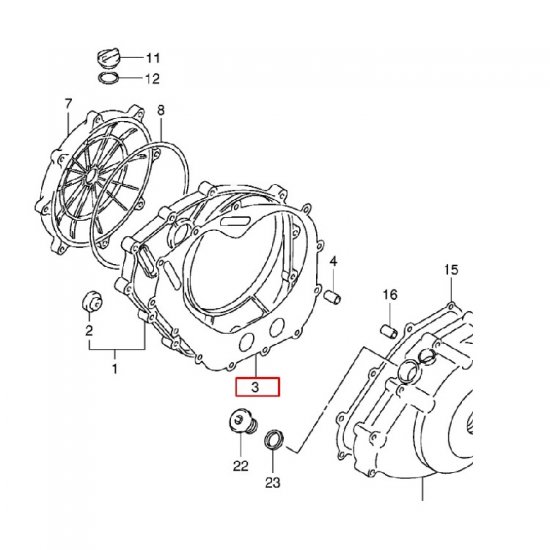 ΦΛΑΤΖΑ ΒΑΣΗΣ ΠΙΣΩ ΚΥΛΙΔΡΟΥ DL 650 SV 650 99 - 19 ΦΛΑΤΖΑ ΒΑΣΗΣ ΠΙΣΩ ΚΥΛΙΔΡΟΥ DL 650 SV 650 99 - 19