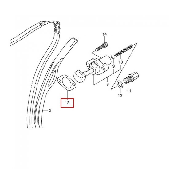 ΦΛΑΤΖΑ ΤΕΝΤΩΤΗΡΑ ΚΑΔΕΝΑΣ GSXR 600 750 1100 , GSX 1400 ΦΛΑΤΖΑ ΤΕΝΤΩΤΗΡΑ ΚΑΔΕΝΑΣ GSXR 600 750 1100 , GSX 1400