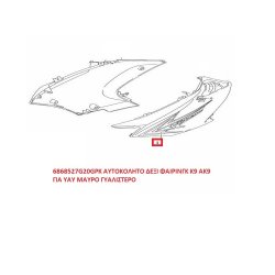 ΑΥΤΟΚΟΛΛΗΤΟ ΔΕΞΙ ΦΕΡΙΝΓΚ DL 650 VSTROM K9 ΓΙΑ ΥΑΥ ΜΑΥΡΟ ΓΥΑΛΙΣΤΕΡΟ