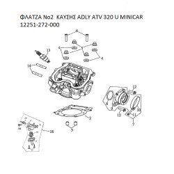 ΦΛΑΤΖΑ ΚΑΥΣΗΣ ADLY PARTFINDER ATV 320 U MINICAR 12251-272-000