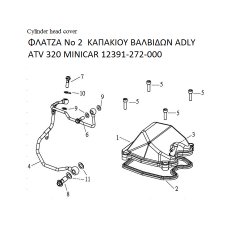 ΦΛΑΤΖΑ ΚΑΠΑΚΙΟΥ ΒΑΛΒΙΔΩΝ ADLY PARTFINDER ATV 320 MINICAR 12391-272-000