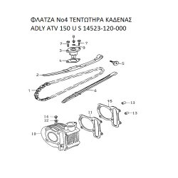 ΦΛΑΤΖΑ ΤΕΝΤΩΤΗΡΑ ΚΑΔΕΝΑΣ ADLY PARTFINDER ATV 150 U S 14523-120-000