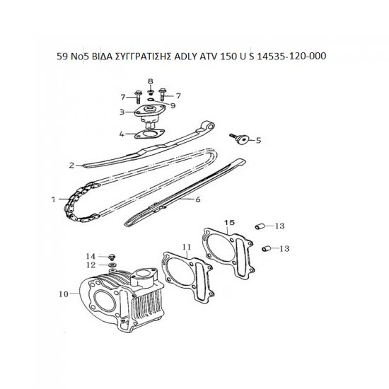 59 ΒΙΔΑ ΣΥΓΓΡΑΤΙΣΗΣ ADLY PARTFINDER ATV 150 U S 14535-120-000 59 ΒΙΔΑ ΣΥΓΓΡΑΤΙΣΗΣ ADLY PARTFINDER ATV 150 U S 14535-120-000