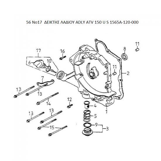 56 ΔΕΙΚΤΗΣ ΛΑΔΙΟΥ ADLY PARTFINDER ATV 150 U S 1565A-120-000