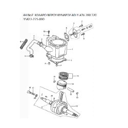 44 ΚΟΛΑΡΟ ΝΕΡΟΥ ΚΥΛΙΔΡΟΥ ADLY PARTFINDER ATV 280 320 15822-225-000