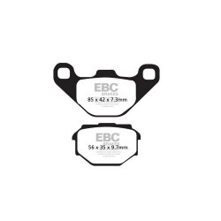 EBC ΣΕΤ ΤΑΚΑΚΙΑ 2 TEM. ΟΡΓΑΝΙΚΑ SCOOTER SFA173 ( FA173 )  ( F / R ) EBC ΣΕΤ ΤΑΚΑΚΙΑ 2 TEM. ΟΡΓΑΝΙΚΑ SCOOTER SFA173 ( FA173 )  ( F / R )