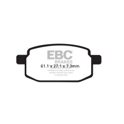 EBC ΣΕΤ ΤΑΚΑΚΙΑ 2 TEM. CARBON SCOOTER SFAC169 ( FA169 ) ( F / R ) EBC ΣΕΤ ΤΑΚΑΚΙΑ 2 TEM. CARBON SCOOTER SFAC169 ( FA169 ) ( F / R )
