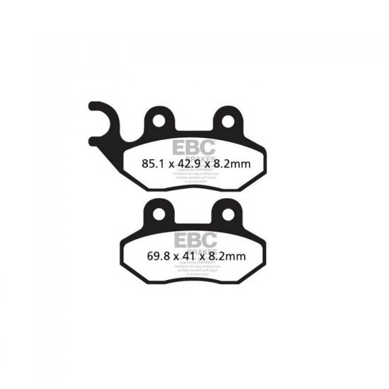 EBC ΣΕΤ ΤΑΚΑΚΙΑ 2 TEM. CARBON SCOOTER SFAC264 ( FA264 ) ( F / R ) EBC ΣΕΤ ΤΑΚΑΚΙΑ 2 TEM. CARBON SCOOTER SFAC264 ( FA264 ) ( F / R )