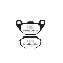 EBC ΣΕΤ ΤΑΚΑΚΙΑ 2 TEM. CARBON SCOOTER SFAC305 ( FA305 ) ( F / R ) EBC ΣΕΤ ΤΑΚΑΚΙΑ 2 TEM. CARBON SCOOTER SFAC305 ( FA305 ) ( F / R )