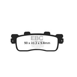EBC ΣΕΤ ΤΑΚΑΚΙΑ 2 TEM. CARBON SCOOTER SFAC498 ( FA498 ) ( F / R ) EBC ΣΕΤ ΤΑΚΑΚΙΑ 2 TEM. CARBON SCOOTER SFAC498 ( FA498 ) ( F / R )