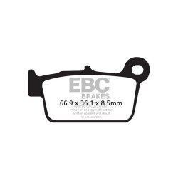 EBC ΣΕΤ ΤΑΚΑΚΙΑ 2 TEM. CARBON ENDURO FA367/2TT ( F / R )