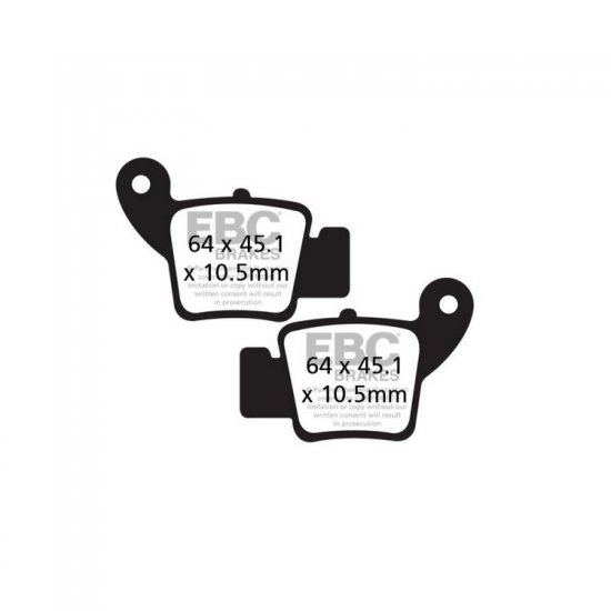 EBC ΣΕΤ ΤΑΚΑΚΙΑ 2 TEM. CARBON ENDURO FA634TT ( R ) EBC ΣΕΤ ΤΑΚΑΚΙΑ 2 TEM. CARBON ENDURO FA634TT ( R )