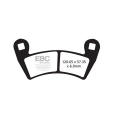 EBC ΣΕΤ ΤΑΚΑΚΙΑ 2 TEM. CARBON ENDURO FA452TT ( F / R )
