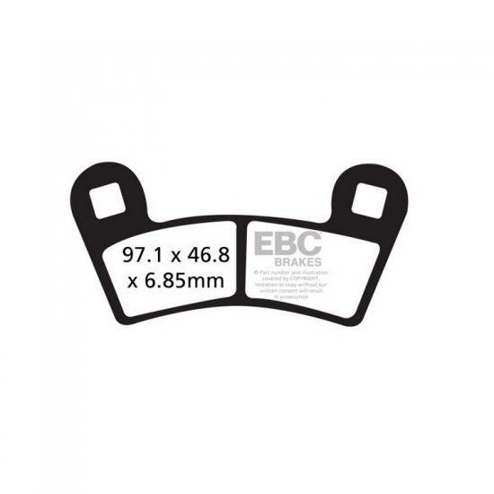 EBC ΣΕΤ ΤΑΚΑΚΙΑ 2 TEM. CARBON ENDURO FA456TT ( F / R ) EBC ΣΕΤ ΤΑΚΑΚΙΑ 2 TEM. CARBON ENDURO FA456TT ( F / R )