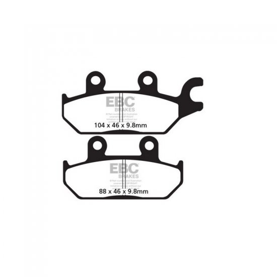 EBC ΣΕΤ ΤΑΚΑΚΙΑ 2 TEM. CARBON ENDURO FA642TT ( F ) EBC ΣΕΤ ΤΑΚΑΚΙΑ 2 TEM. CARBON ENDURO FA642TT ( F )