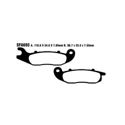 EBC ΣΕΤ ΤΑΚΑΚΙΑ 2 TEM. ΟΡΓΑΝΙΚΑ SCOOTER SFA693 ( F ) EBC ΣΕΤ ΤΑΚΑΚΙΑ 2 TEM. ΟΡΓΑΝΙΚΑ SCOOTER SFA693 ( F )