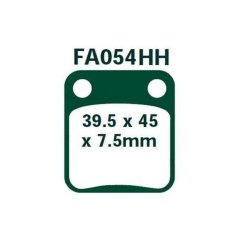 EBC ΣΕΤ ΤΑΚΑΚΙΑ 2 TEM. ΜΕΤΑΛΛΙΚΑ  FA054HH ( F / R ) EBC ΣΕΤ ΤΑΚΑΚΙΑ 2 TEM. ΜΕΤΑΛΛΙΚΑ  FA054HH ( F / R )