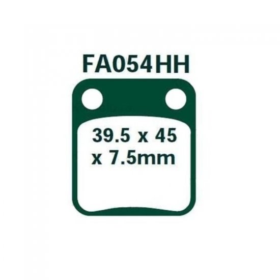 EBC ΣΕΤ ΤΑΚΑΚΙΑ 2 TEM. ΜΕΤΑΛΛΙΚΑ FA054HH ( F / R ) EBC ΣΕΤ ΤΑΚΑΚΙΑ 2 TEM. ΜΕΤΑΛΛΙΚΑ FA054HH ( F / R )