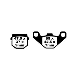 EBC ΣΕΤ ΤΑΚΑΚΙΑ 2 TEM. ΜΕΤΑΛΛΙΚΑ  FA083HH ( F / R ) EBC ΣΕΤ ΤΑΚΑΚΙΑ 2 TEM. ΜΕΤΑΛΛΙΚΑ  FA083HH ( F / R )
