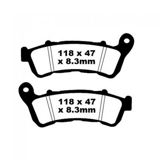 EBC ΣΕΤ ΤΑΚΑΚΙΑ 2 TEM. ΜΕΤΑΛΛΙΚΑ SCOOTER SFA388HH ( F / R ) EBC ΣΕΤ ΤΑΚΑΚΙΑ 2 TEM. ΜΕΤΑΛΛΙΚΑ SCOOTER SFA388HH ( F / R )
