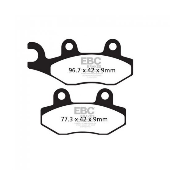 EBC ΣΕΤ ΤΑΚΑΚΙΑ 2 TEM. ΜΕΤΑΛΛΙΚΑ SCOOTER SFA228HH ( F / R )