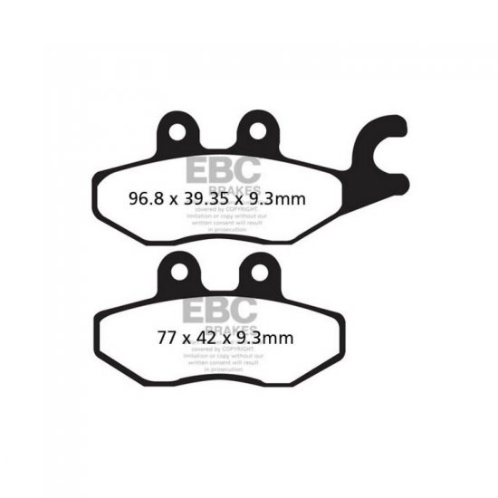 EBC ΣΕΤ ΤΑΚΑΚΙΑ 2 TEM. ΜΕΤΑΛΛΙΚΑ SCOOTER SFA418HH ( R ) EBC ΣΕΤ ΤΑΚΑΚΙΑ 2 TEM. ΜΕΤΑΛΛΙΚΑ SCOOTER SFA418HH ( R )