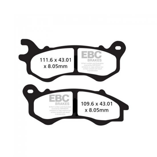 EBC ΣΕΤ ΤΑΚΑΚΙΑ 2 TEM. ΜΕΤΑΛΛΙΚΑ SCOOTER SFA603HH ( F ) EBC ΣΕΤ ΤΑΚΑΚΙΑ 2 TEM. ΜΕΤΑΛΛΙΚΑ SCOOTER SFA603HH ( F )