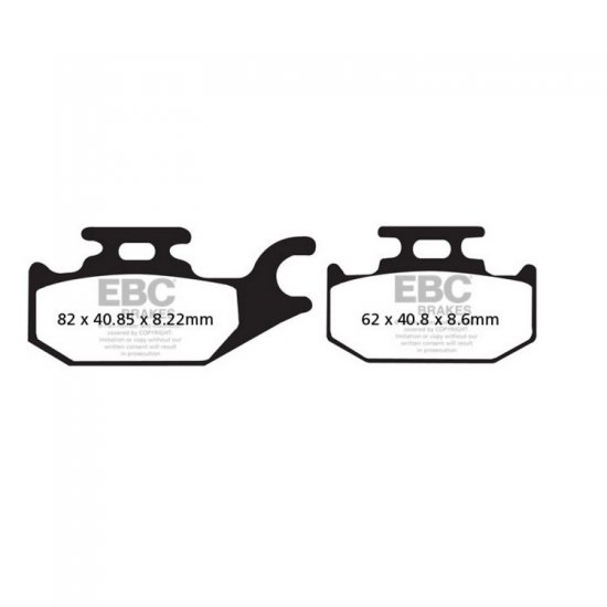 EBC ΣΕΤ ΤΑΚΑΚΙΑ 2 TEM. ΜΕΤΑΛΛΙΚΑ SCOOTER SFA413HH ( F / R ) EBC ΣΕΤ ΤΑΚΑΚΙΑ 2 TEM. ΜΕΤΑΛΛΙΚΑ SCOOTER SFA413HH ( F / R )