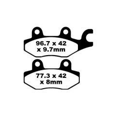 EBC ΣΕΤ ΤΑΚΑΚΙΑ 2 TEM. CARBON ENDURO FA165/2TT ( F / R )