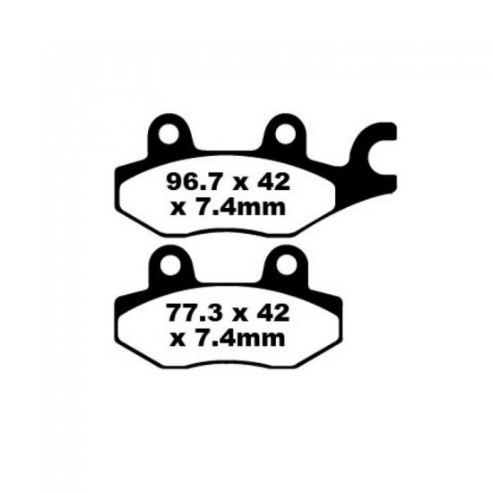 EBC ΣΕΤ ΤΑΚΑΚΙΑ 2 TEM. CARBON ENDURO FA165TT ( F / R ) EBC ΣΕΤ ΤΑΚΑΚΙΑ 2 TEM. CARBON ENDURO FA165TT ( F / R )