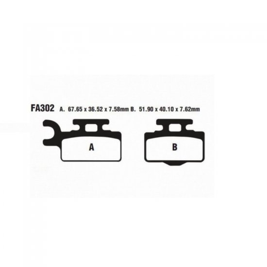 EBC ΣΕΤ ΤΑΚΑΚΙΑ 2 TEM. CARBON ENDURO FA302TT ( F ) EBC ΣΕΤ ΤΑΚΑΚΙΑ 2 TEM. CARBON ENDURO FA302TT ( F )