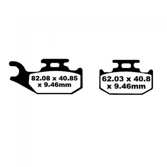 EBC ΣΕΤ ΤΑΚΑΚΙΑ 2 TEM. CARBON ENDURO FA317TT ( F / R ) EBC ΣΕΤ ΤΑΚΑΚΙΑ 2 TEM. CARBON ENDURO FA317TT ( F / R )