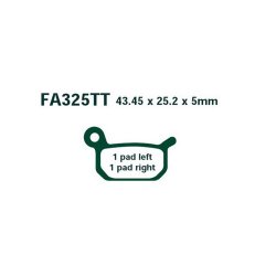 EBC ΣΕΤ ΤΑΚΑΚΙΑ 2 TEM. CARBON ENDURO FA325TT ( F / R )