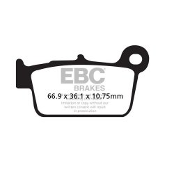 EBC ΣΕΤ ΤΑΚΑΚΙΑ 2 TEM. CARBON ENDURO FA367TT ( F / R )