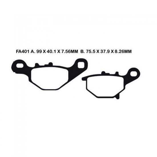 EBC ΣΕΤ ΤΑΚΑΚΙΑ 2 TEM. CARBON ENDURO FA401TT ( R ) EBC ΣΕΤ ΤΑΚΑΚΙΑ 2 TEM. CARBON ENDURO FA401TT ( R )
