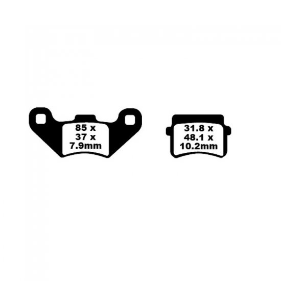 EBC ΣΕΤ ΤΑΚΑΚΙΑ 2 TEM. CARBON ENDURO FA416TT ( F / R ) EBC ΣΕΤ ΤΑΚΑΚΙΑ 2 TEM. CARBON ENDURO FA416TT ( F / R )
