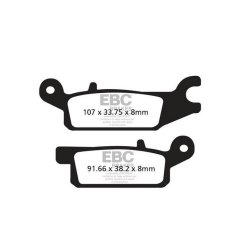 EBC ΣΕΤ ΤΑΚΑΚΙΑ 2 TEM. CARBON ENDURO FA444TT ( F )