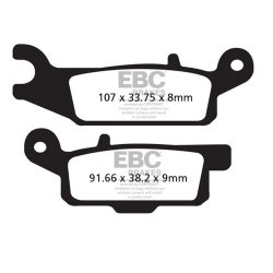 EBC ΣΕΤ ΤΑΚΑΚΙΑ 2 TEM. CARBON ENDURO FA446TT ( R )
