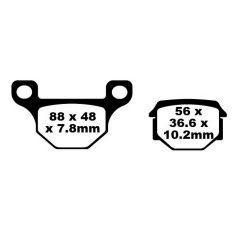 EBC ΣΕΤ ΤΑΚΑΚΙΑ 2 TEM. ΟΡΓΑΝΙΚΑ SCOOTER SFA93 ( F ) EBC ΣΕΤ ΤΑΚΑΚΙΑ 2 TEM. ΟΡΓΑΝΙΚΑ SCOOTER SFA93 ( F )