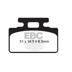 EBC ΣΕΤ ΤΑΚΑΚΙΑ 2 TEM. ΟΡΓΑΝΙΚΑ SCOOTER SFA151 ( F / R ) EBC ΣΕΤ ΤΑΚΑΚΙΑ 2 TEM. ΟΡΓΑΝΙΚΑ SCOOTER SFA151 ( F / R )