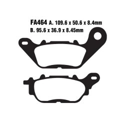 EBC ΣΕΤ ΤΑΚΑΚΙΑ 2 TEM. ΟΡΓΑΝΙΚΑ SCOOTER SFA464 ( F ) EBC ΣΕΤ ΤΑΚΑΚΙΑ 2 TEM. ΟΡΓΑΝΙΚΑ SCOOTER SFA464 ( F )