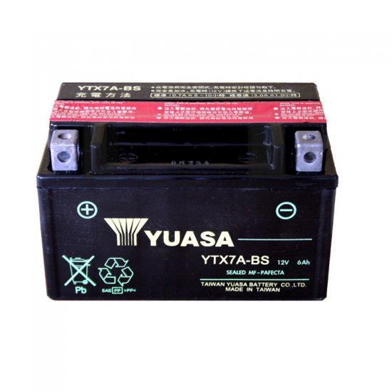 ΜΠΑΤΑΡΙΑ YUASA TAIWAN YTX7A-BS ΜΠΑΤΑΡΙΑ YUASA TAIWAN YTX7A-BS