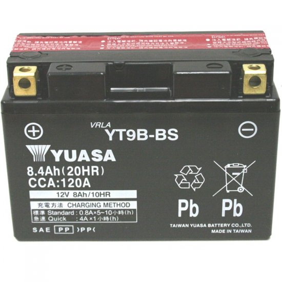 ΜΠΑΤΑΡΙΑ YUASA TAIWAN YT9B-BS ΜΕ ΥΓΡΑ ΜΠΑΤΑΡΙΑ YUASA TAIWAN YT9B-BS ΜΕ ΥΓΡΑ