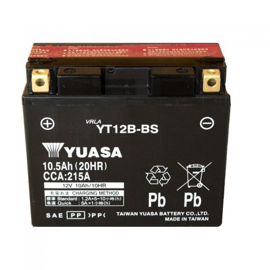 ΜΠΑΤΑΡΙΑ YUASA TAIWAN YT12B-BS ΜΕ ΥΓΡΑ ΜΠΑΤΑΡΙΑ YUASA TAIWAN YT12B-BS ΜΕ ΥΓΡΑ