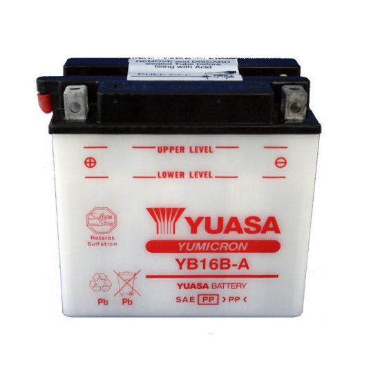 ΜΠΑΤΑΡΙΑ YUASA ROC YB16B-A ΜΠΑΤΑΡΙΑ YUASA ROC YB16B-A