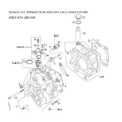 56 ΘΕΡΜΟΣΤΑΤΗΣ ADLY PARTFINDER ATV 220 U 280 320  19310-179-000