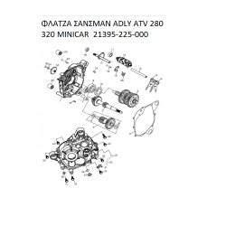 ΦΛΑΤΖΑ ΣΑΝΣΜΑΝ ADLY PARTFINDER ATV 280 320 MINICAR  21395-225-000
