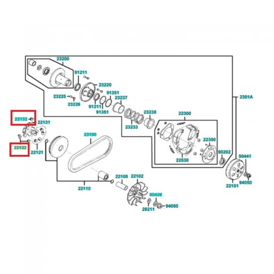 ΘΗΚΕΣ ΒΑΡΙΑΤΟΡ ΣΕΤ AGILITY 125 150 200 , 