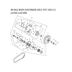 46 ΒΑΣΗ ΣΙΑΓΩΝΩΝ ADLY PARTFINDER ATV 150 U S 22350-120-000
