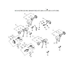 31 ΦΑΝΑΡΙ ΠΙΣΩ ADLY PARTFINDER ATV 280 U S 320 U S 500S 33700-225-001